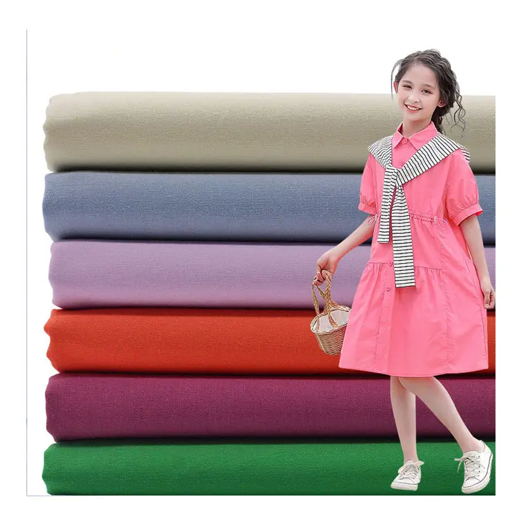 40*40/145gsm Gaomifu washed summer fashion poplin 100% cotton textile materials fabrics for women