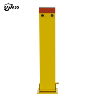 KAVASS Prix d'usine Serrure de stationnement rectangulaire pliable pour véhicule Barrière de stationnement Bollards-Cadenas avec base carrée