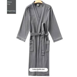 <span class=keywords><strong>เสื้อ</strong></span><span class=keywords><strong>คลุม</strong></span>อาบน้ำผ้าฝ้ายโพลีเอสเตอร์ยาวสไตล์ญี่ปุ่นชุดนอนวาฟเฟิลบางสำหรับคู่รักใส่ในฤดูร้อนและฤดูใบไม้ผลิ - Product Image 5