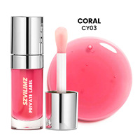 Huile à lèvres hydratante longue durée très vendue, brillant à lèvres végétalien minéral à marque privée, soin des lèvres, maquillage
