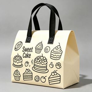 Sac isotherme personnalisé OEM en non-tissé, réutilisable, pour la livraison de gâteaux et de plats à emporter, emballage pour la livraison de repas rapides - Product Image 3