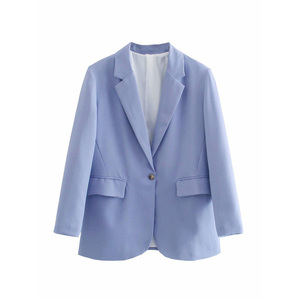 R30217S abbigliamento <span class=keywords><strong>donna</strong></span> sartoriale Blazer abiti larghi da ufficio Lady Blazer Casual formali abiti da esterno di grandi dimensioni cappotto elegante - Product Image 4