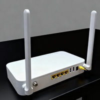 Modem Fiber Optik ONT WiFi X-PON 4GE F668V dengan Dual Band 2.4G/5G 12V untuk FTTH GPON ONU 1POTS