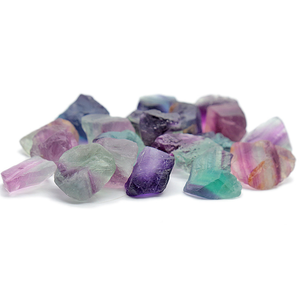 หินดิบฟลูออไรต์สีรุ้งธรรมชาติ-ตัวอย่างคริสตัลสีฟ้า-เขียวสำหรับการเก็บแร่และการตกแต่งตู้ปลา - Product Image 4