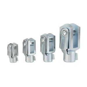 Horquilla de Conexión Galvanizada DIN71752 con Pasador y Antideslizante, Mecanizada para Sistemas Hidráulicos Ligeros - Product Image 5