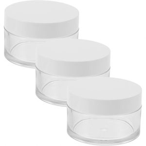 Tarro de Crema de Plástico PET Transparente de Pared Gruesa de 30g 50g 100g 150g 200ml 250ml con Logotipo Personalizado Serigrafiado para Envases de Cosméticos - Product Image 1