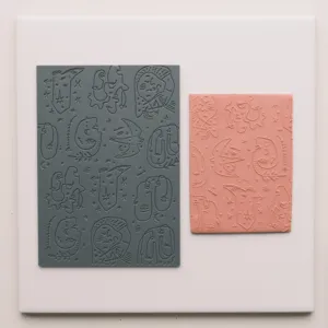 Tapete de Textura para Arcilla Polimérica, Herramienta para Arcilla de Cerámica, Sello de Impresión para Joyería, Sello de Textura de Plantas y Flores - Product Image 2