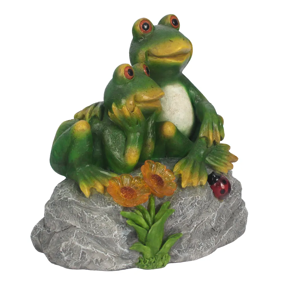Wholesale & Custom Kawaii Craft Modern Statue Wholesale Creative Garden Stone Frog Artifacts for Outdoor Garden Patio Home Decor