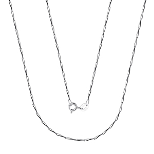Cadenas Italianas de Plata de Ley 925 para Mujer en Varios Estilos, Incluyendo Cable, Onda de Agua, Caja, Estrella, Serpiente, Lingote y Semilla - Product Image 5