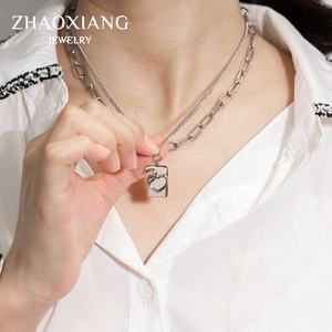 สร้อยคอคิวบันลิงค์เชนสำหรับผู้ชายและผู้หญิง เครื่องประดับสแตนเลส สร้อยสแตนเลสสำหรับทำเครื่องประดับ - Product Image 2