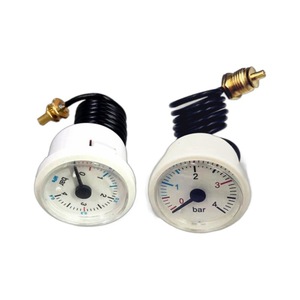 Manómetro de presión de agua para caldera, 0-4 bar, montado en la pared, para caldera de gas y accesorios para calentadores de agua - Product Image 1
