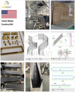 CBMmart House <span class=keywords><strong>Escalera</strong></span> personalizada para interiores <span class=keywords><strong>Caracol</strong></span> moderno Interior Villa <span class=keywords><strong>Escalera</strong></span> circular Escaleras de <span class=keywords><strong>Caracol</strong></span> de lujo - Product Image 5