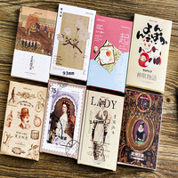 30 pcs/pack mignon Vintage timbre anniversaire carte postale ensemble carte de voeux enveloppe cadeau carte d'anniversaire bricolage cadeaux