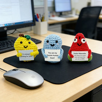 Produit transfrontalier : Bestseller – Animaux en peluche faits main au crochet, anti-stress pour décorations de bureau, poupées au crochet WO221