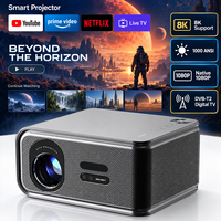 Projecteur intelligent TV numérique DVB-T2 4K Android Wifi Full HD 1080P natif avec autofocus pour salles de classe et usage commercial