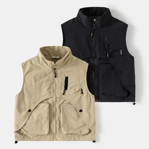 Gilet tendance pour garçons, nouvelle collection printemps-automne 2026, <span class=keywords><strong>veste</strong></span> <span class=keywords><strong>sans</strong></span> <span class=keywords><strong>manches</strong></span> pour grands enfants, vêtements de travail - Product Image 1