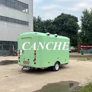 Camion de restauration mobile populaire en Europe, chariot à hamburgers, tacos, frites, café, crème glacée, remorque alimentaire à vendre - Product Image 3