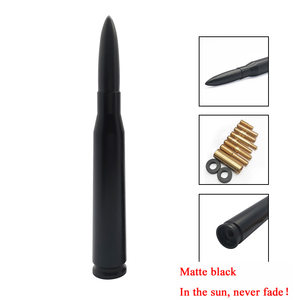 Antennes de balle givrées haute performance, antenne de camion courte en billette d'aluminium pour camion Dodge Ram 1500 Ford F150 Raptor. - Product Image 5