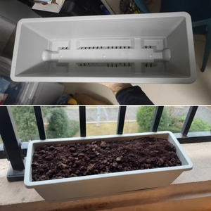 Pot de fleurs rectangulaire avec trous de drainage pour plantes de balcon et légumes, grands pots de jardin, vente en gros - Product Image 2