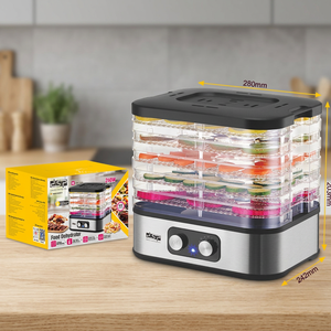 เครื่องอบแห้งอาหารไฟฟ้า DSP 240W 5 ชั้น สแตนเลส ควบคุมด้วยระบบกลไก สำหรับใช้ในบ้าน - Product Image 3