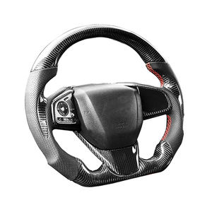 Volante Personalizado de Fibra de Carbono para <span class=keywords><strong>Honda</strong></span> <span class=keywords><strong>CRV</strong></span> HR-V Civic 11th <span class=keywords><strong>Type</strong></span> <span class=keywords><strong>R</strong></span> FL5 SI Acura Integra - Product Image 6