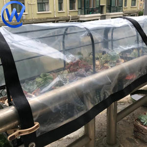 Bâches en plastique personnalisées bâche transparente en Pe PE-HD imperméable à l'eau robuste toit de jardin bâche en vinyle transparent imperméable pour balcon - Product Image 4