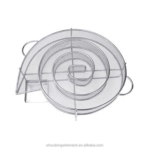 ステンレス鋼8インチスパイラル冷煙発生器バーベキューグリルスモーキングサーモン、チーズ、豚肉 - Product Image 2