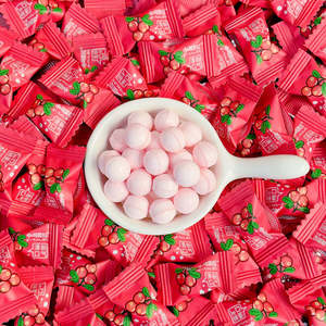 Caramelos <span class=keywords><strong>de</strong></span> Menta Sin Azúcar con Vitamina C OEM, en Forma <span class=keywords><strong>de</strong></span> Bola Blanca, Sabor Lichi, Aliento Fresco - Product Image 3