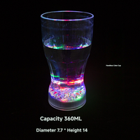 Coupe Lumineuse, Coupe à Œuf en Plastique LED Amazo, Coupe d'Ambiance pour Bar et Fêtes, Coupe à Vin Rouge Sans Pied, Coupe Spécialisée Personnalisée