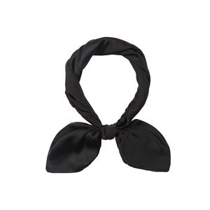 70x70cm Polyester Satin <b>Square</b> <b>Scarf</b> Plain & Striped Neck Head <b>Scarves</b> for Women Spring Summer Autumn - Product Image 3