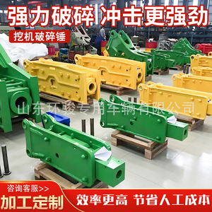 Huanjun Hydraulic Breaker For Excavator 80mm Diameter Steel Construction Mining Rock <b>Drilling</b> - Product Image 5