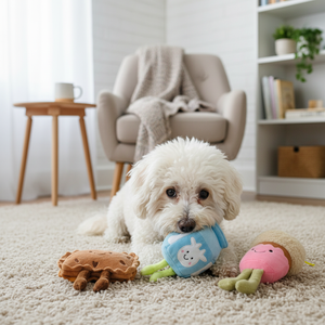 Juguetes <span class=keywords><strong>de</strong></span> <span class=keywords><strong>Peluche</strong></span> Personalizados en Forma <span class=keywords><strong>de</strong></span> Pan, Leche y Galletas para Perros con Sonido para Aliviar el Estrés - Product Image 4