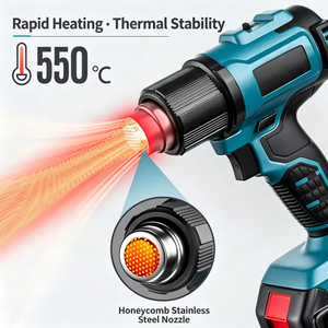 Pistola de calor de 21V a batería, 5 en 1, con temperatura ajustable, herramienta de soldadura portátil para reparaciones de bricolaje. - Product Image 2