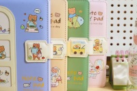 Carnet de notes A5 avec couverture en PU, fenêtre photo découpée, fermeture magnétique, pages intérieures couleur, joli carnet de dessins animés pour filles, cadeau