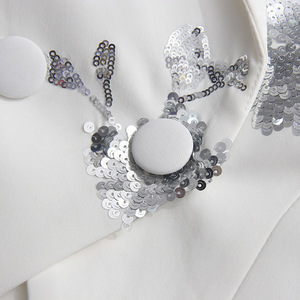 Conjunto de Vestido de Lujo con Lentejuelas Negras y Bordado Floral, Elegante Vestido de Dos Piezas Brillante para Gala/Fiesta, Nuevo Diseño 2025 - Product Image 2
