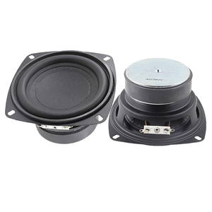 高保真 4 英寸 105 毫米方形低音炮 RGB LED 4 欧 30W 家用有线音箱 电池供电 现货 - Product Image 6