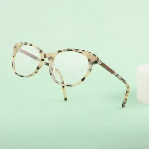 2022 Acetate Wood Eyeglasses Blue Light Blocking Handmade Eyewear Optical Frame Wood Sunglasses Handgefertigte Optische Brillen