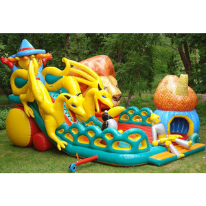 Parque Infantil Inflable Gigante con Temática de Cuentos de Hadas, Castillo Inflable con Tobogán y Laberinto para Niños, Uso Comercial - Product Image 2