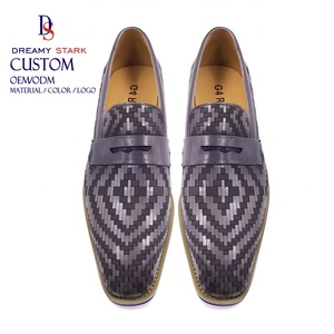 Chaussures en cuir tissé faites à la main Dreamy Stark, couleur personnalisée avec semelle extérieure en EVA pour homme, mariage, bureau - Product Image 5