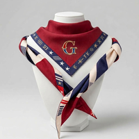 Foulards de scout personnalisés, foulard triangulaire en polyester et coton pour l'extérieur, foulard de scout avec logo