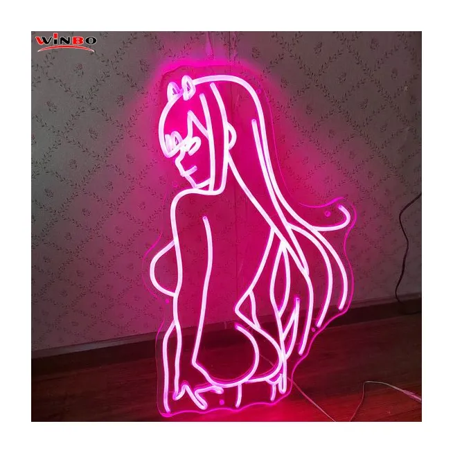 Winbo sản xuất tùy chỉnh dấu hiệu Neon LED thư tiệc sinh nhật trang trí nội thất thiết kế mới dấu hiệu Neon của phụ nữ trang trí tường