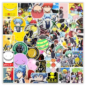 50 pièces Crayon Shinchan drôle japon Anime autocollant enfants enfants planche à roulettes réfrigérateur mur Table papier décor autocollants personnalisés - Product Image 2