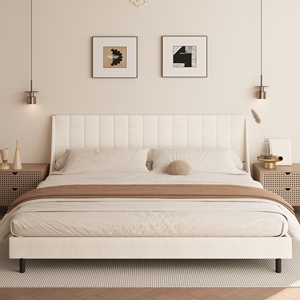 Luxuriöses Hochwertiges Holz-Schlafzimmermöbel Modernes Hausdesign Massivholz Kingsize-Betten mit Stauraum - Product Image 1