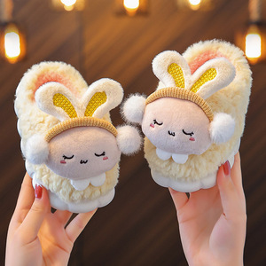 Women's Canvas Cotton Fluffy Cute Puppy-pattern Winter Warm Eco-friendly Slip-resistant Plastic-soled Plush Evergreen Outdoor - Product Image 4