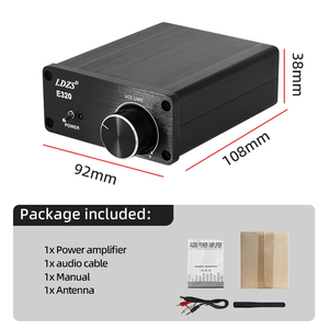 E320 100W 12V table portable Hifi Mini grand son Standard Audio <span class=keywords><strong>professionnel</strong></span> <span class=keywords><strong>Tv</strong></span> TPA3116 classe D <span class=keywords><strong>amplificateur</strong></span> numérique puissant - Product Image 2