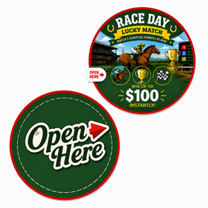 Custom One Windows Pull Tab Lottery <b>Game</b> Tickets Digital Printed Break Open Design Lucky Winning Tear Off Tickets - Product Image 2