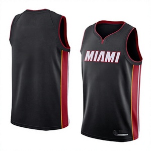 Camiseta de Baloncesto de Miami para Hombre, sin Mangas, Cuello en V, Nombre y Número Personalizados, Número 3, Malla Sublimada de Poliéster, Transpirable, para Todas las Temporadas - Product Image 4