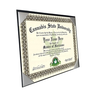 Custom 8.5x11 <strong>A4</strong> Classic Leatherette <strong>Cardboard</strong> Certificate Cover Diploma Frame <strong>Display</strong> <strong>Cardboard</strong> - Product Image 2