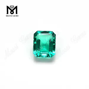 Created Colombian Emerald Loose Gemstones Synthetic Emerald Cut 8*10mm Factory Price