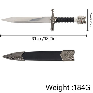 Juguete de daga de cabeza de lobo de metal, <span class=keywords><strong>Arma</strong></span> de cosplay y accesorio de juego de rol coleccionable diseñado específicamente para niños, seguro y duradero - Product Image 6